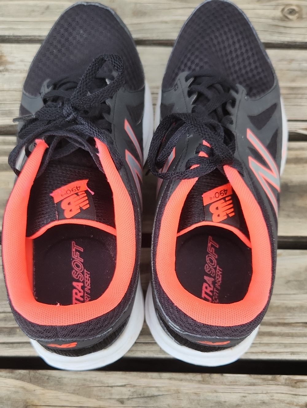 New Balance 490 V4 Black Pink Tennis Shoe Running Walking Workout Speed Ride 11 - Picture 7 of 8
